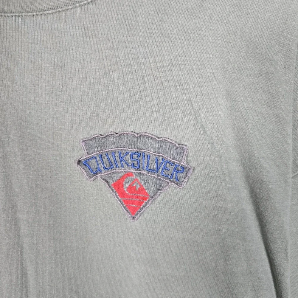 Vintage Quiksilver Master Plan T-Shirt Mens XL 80s 90s Surf Skate Embroidered